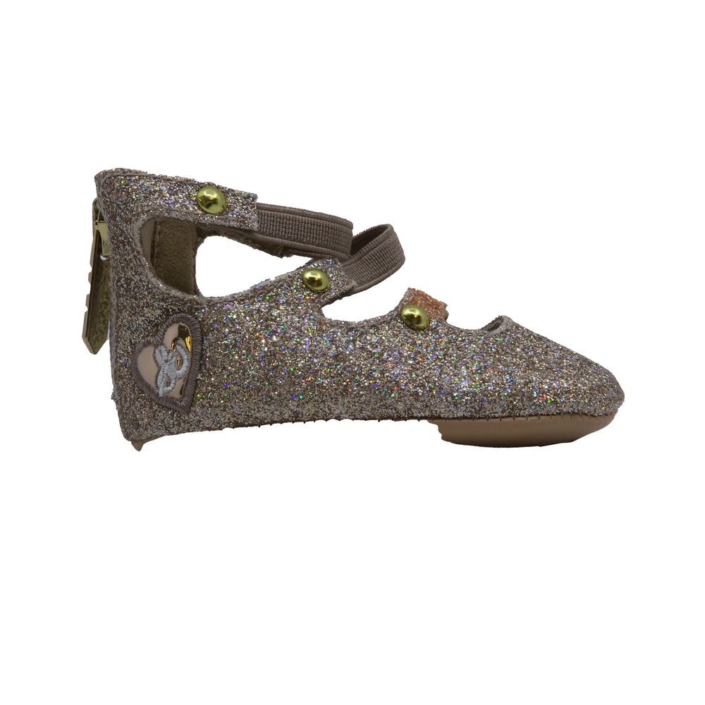 Sam Edelman Girls Gold Booties size: 1 Infant